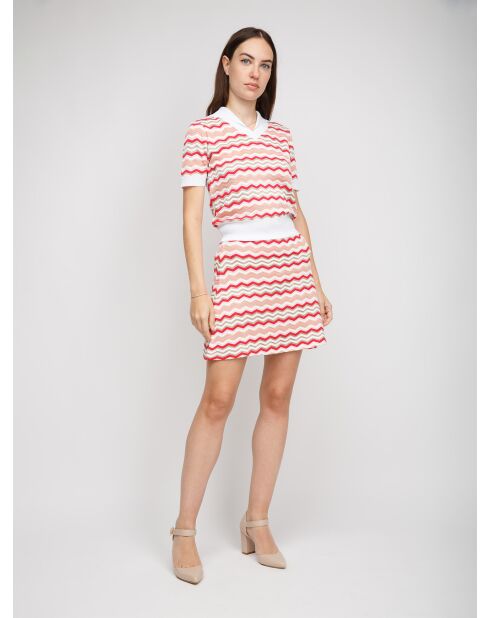 Mini jupe Silvèrel base blanche multicolore