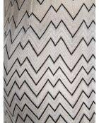 Mini jupe Ysandre tons foncés beige et blanc