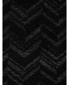 Mini jupe Kaelune noir et argent