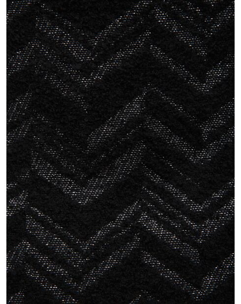 Mini jupe Kaelune noir et argent