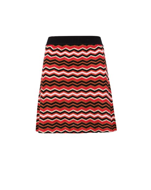 Mini jupe Orianeis base noire multicolore