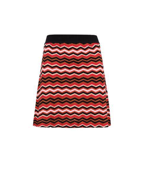 Mini jupe Orianeis base noire multicolore