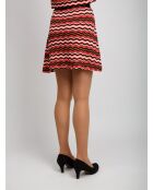 Mini jupe Orianeis base noire multicolore