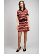 Mini jupe Orianeis base noire multicolore