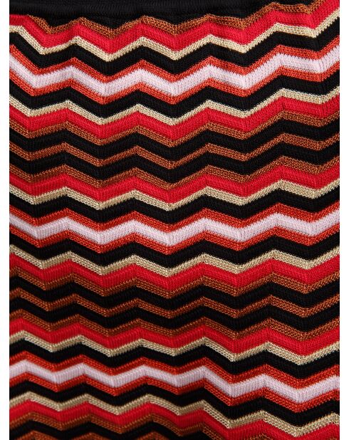 Mini jupe Orianeis base noire multicolore