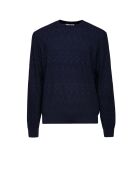 Pull à col rond Brisélia tons bleus