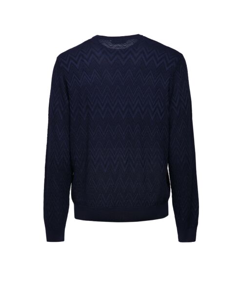 Pull à col rond Brisélia tons bleus