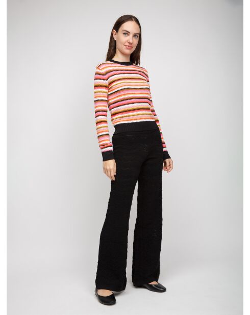 Pantalon Sélory tons noirs