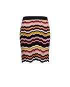 Mini jupe Melyone multicolore sur base rose