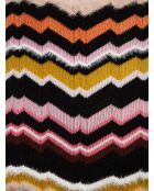 Mini jupe Melyone multicolore sur base rose