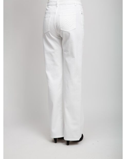Pantalon à 5 poches Éranne blanc cassé