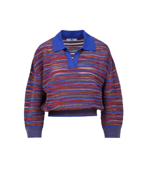 Pull-over Ambrine multicolore violet, rouge, bleu, gris
