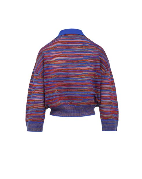 Pull-over Ambrine multicolore violet, rouge, bleu, gris