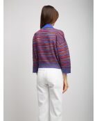 Pull-over Ambrine multicolore violet, rouge, bleu, gris