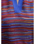 Pull-over Ambrine multicolore violet, rouge, bleu, gris