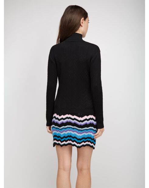 Pull à col roulé Naorys beauté noire
