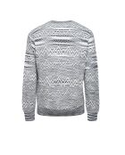 Pull à col rond Zéphéria dégradé bleu, blanc