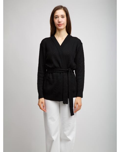 Cardigan à boutons Zéphiriel beauté noire
