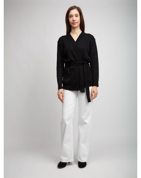 Cardigan à boutons Zéphiriel beauté noire