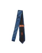 Cravate  Voryn bleu marine/rouille