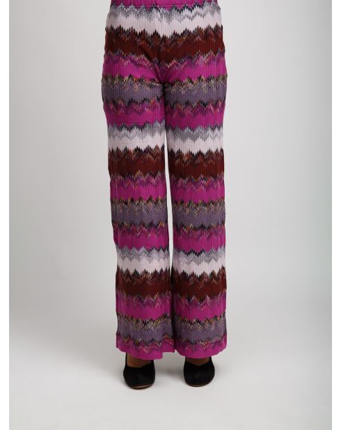Pantalon Vaelis nuances de rouge multiples