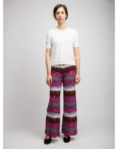 Pantalon Vaelis nuances de rouge multiples