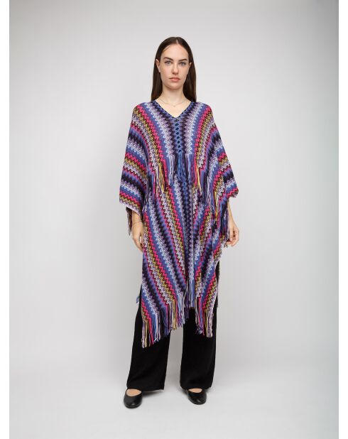 Poncho- Aelyssia multicolore