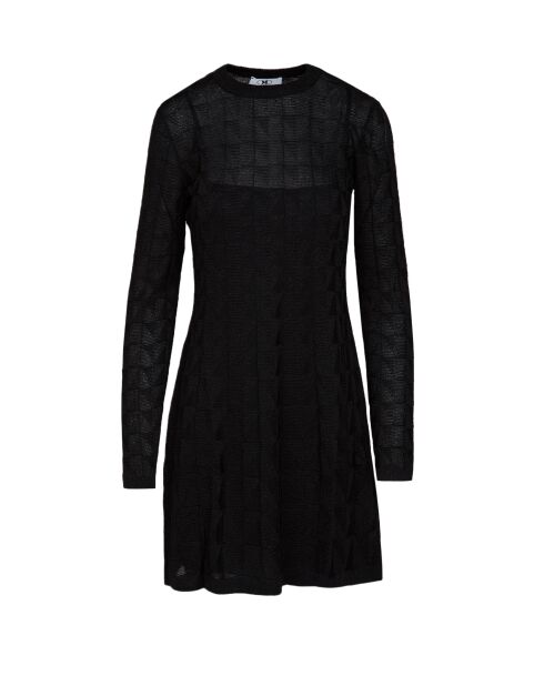 Robe courte Théonis noir uni
