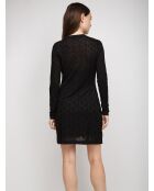 Robe courte Théonis noir uni