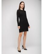 Robe courte Théonis noir uni