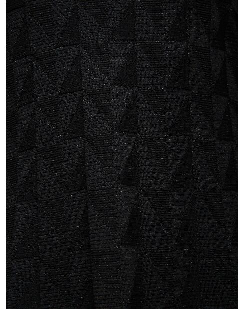 Robe courte Théonis noir uni