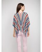 Poncho  Alexandra multicolore