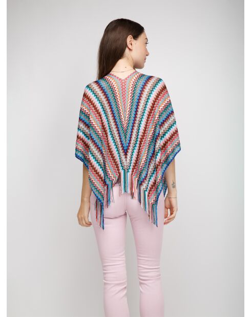 Poncho  Alexandra multicolore