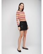 Pull à col rond Ulysea base rose multicolore