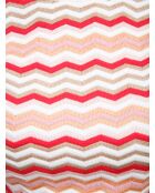 Pull à col rond Cassianor base blanche multicolore