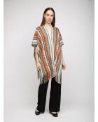 Poncho  Aurélie multicolore