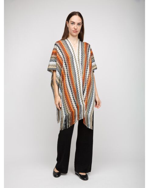 Poncho  Aurélie multicolore