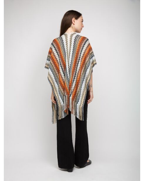 Poncho  Aurélie multicolore