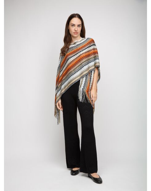 Poncho  Aurélie multicolore