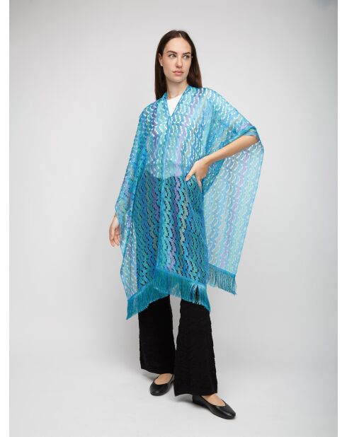 Poncho  Carine multicolore
