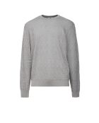 Pull à col rond Xalyne couleur uni gris clair