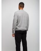 Pull à col rond Xalyne couleur uni gris clair