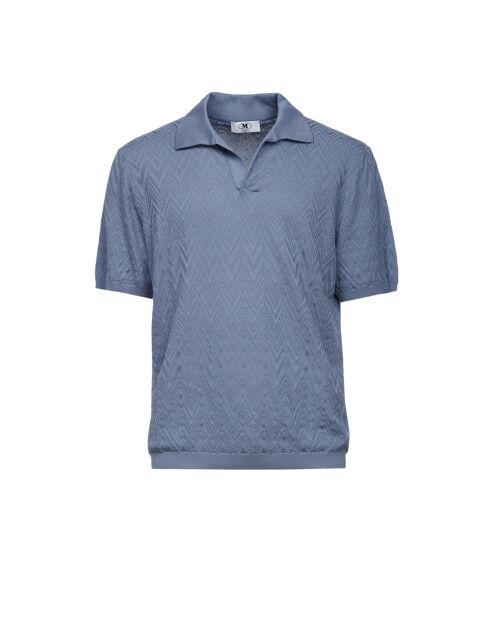 Polo à manches courtes Fanyra tons bleu clair