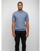 Polo à manches courtes Fanyra tons bleu clair