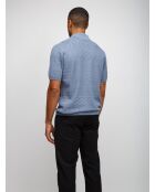 Polo à manches courtes Fanyra tons bleu clair