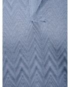 Polo à manches courtes Fanyra tons bleu clair