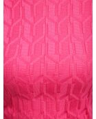 Pull à col rond Hélyora tons fuxia