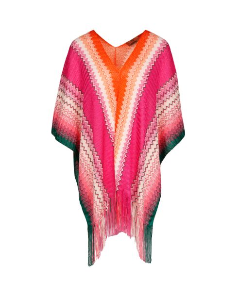 Poncho  Amandine multicolore