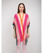 Poncho  Amandine multicolore