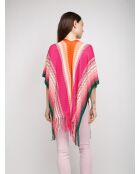 Poncho  Amandine multicolore